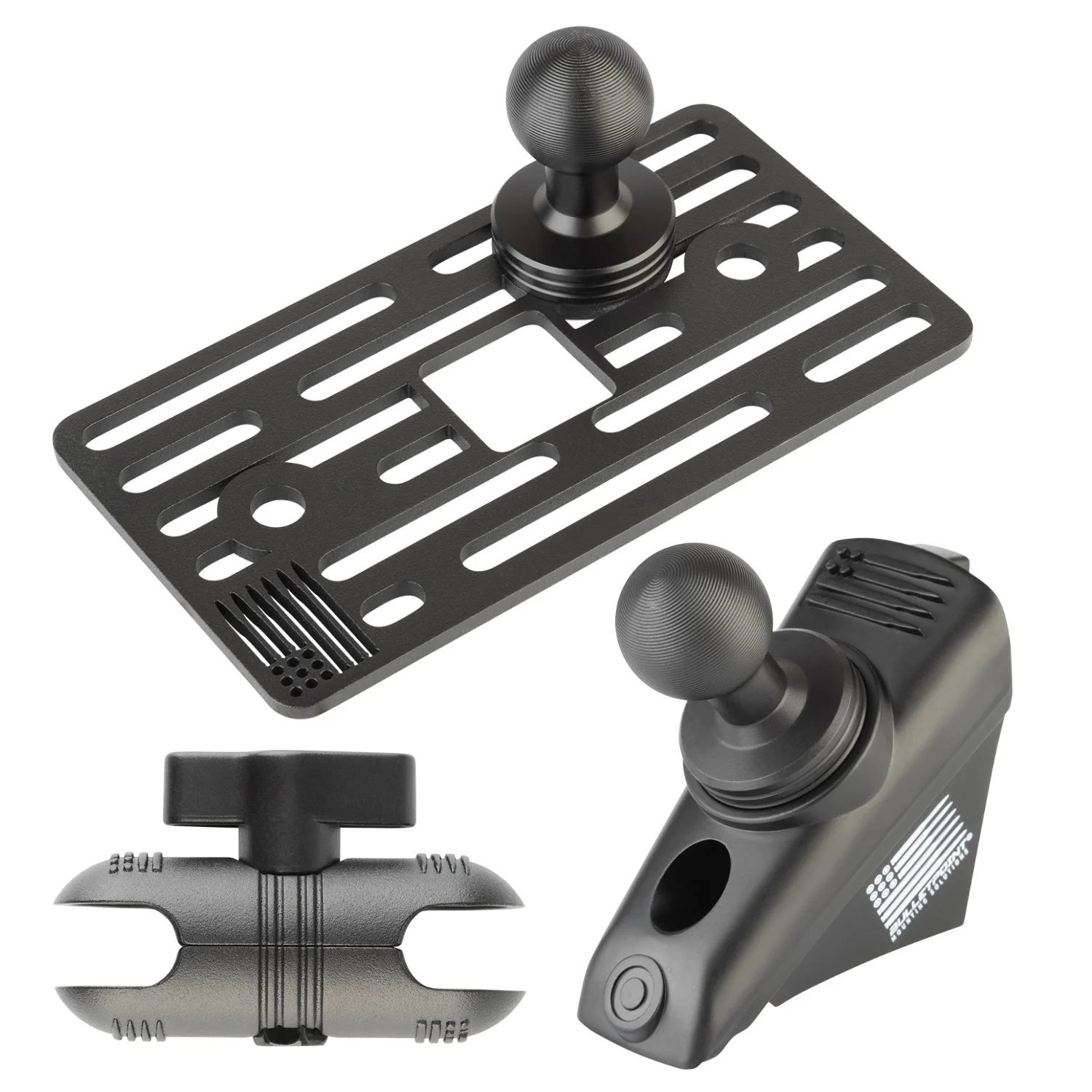 2018-2023 Jeep Wrangler JL + 2020-2023 Jeep Gladiator A-Pillar Grab Bar Mount with 20mm Ball - Image 15