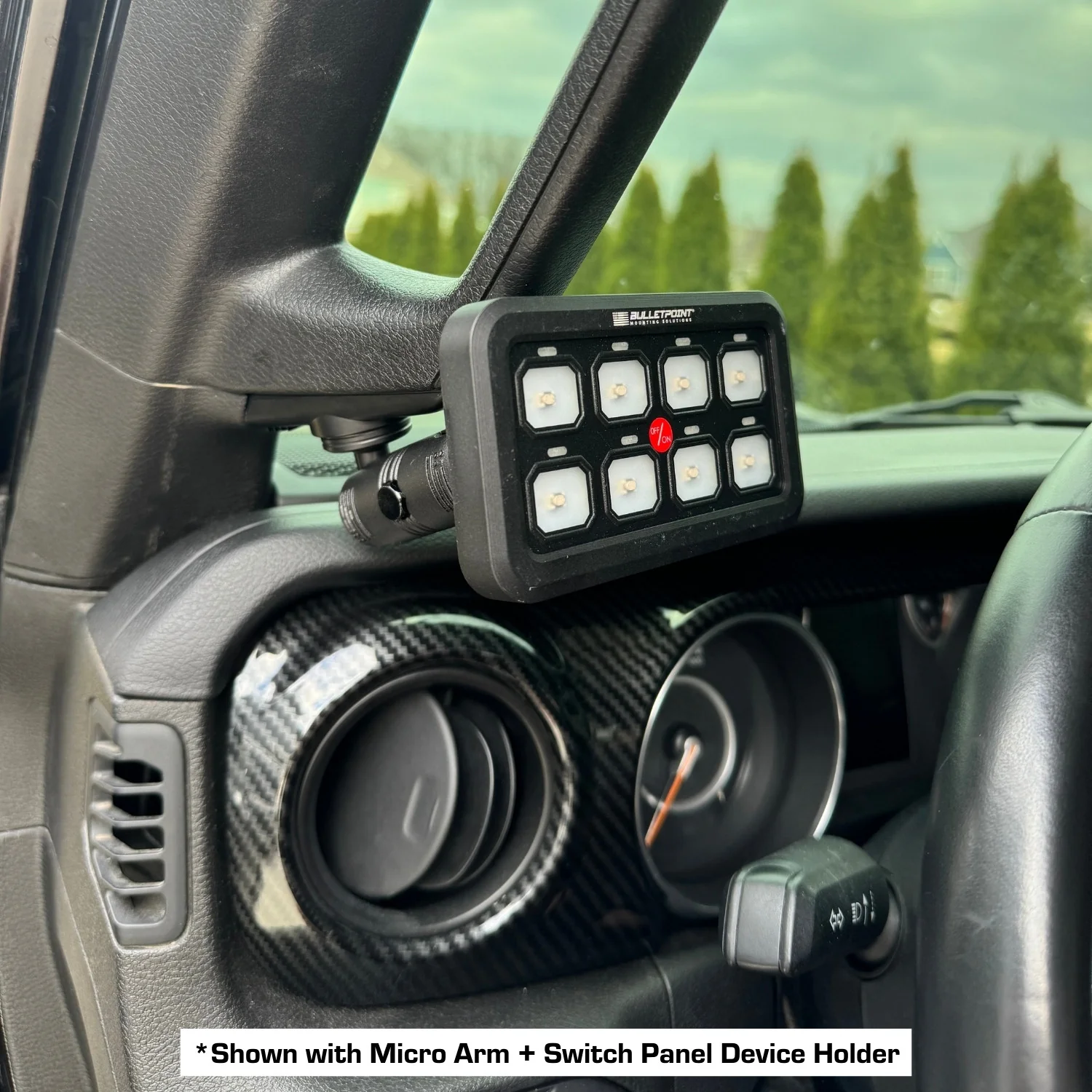 2018-2023 Jeep Wrangler JL + 2020-2023 Jeep Gladiator A-Pillar Grab Bar Mount with 20mm Ball - Image 16