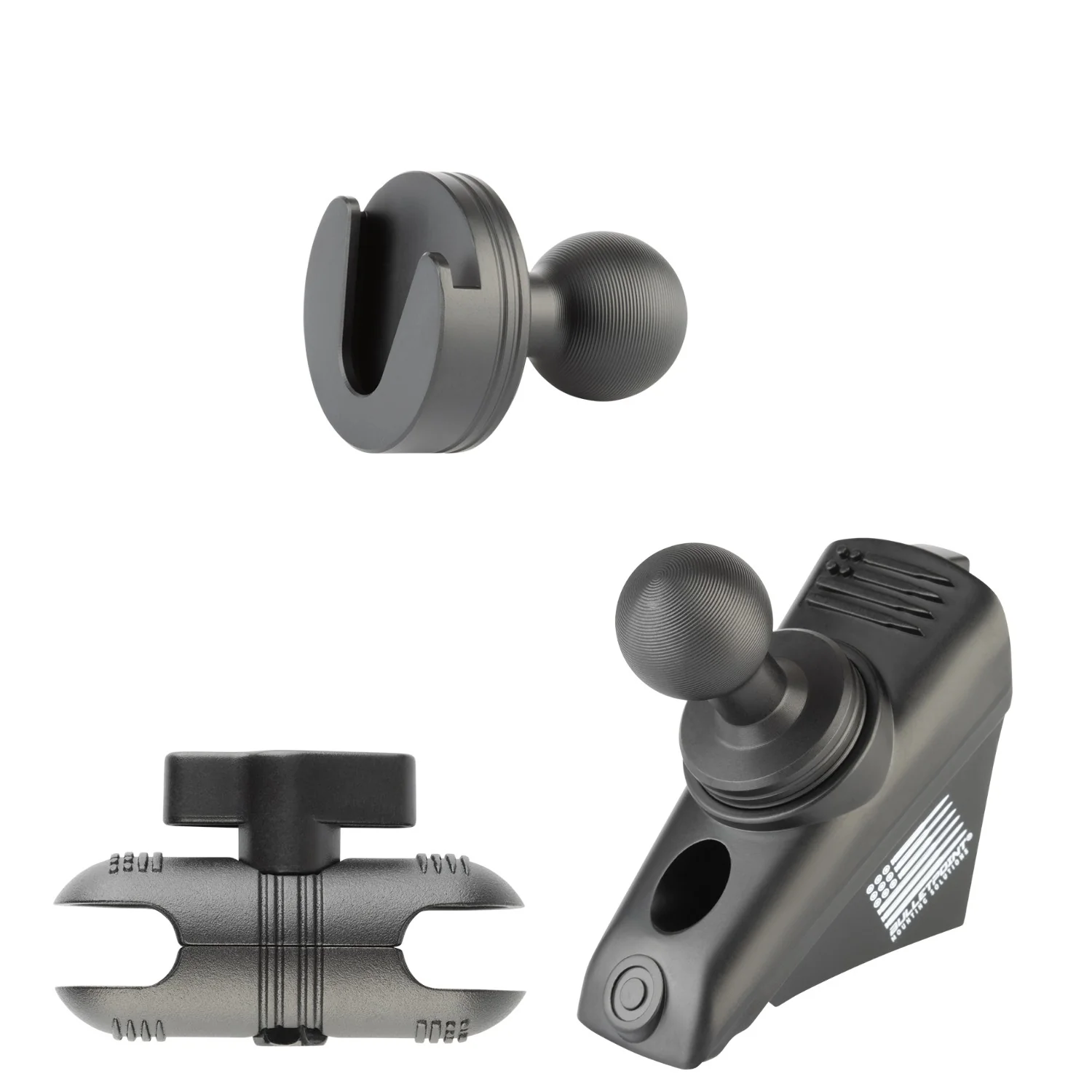 2018-2023 Jeep Wrangler JL + 2020-2023 Jeep Gladiator A-Pillar Grab Bar Mount with 20mm Ball - Image 19