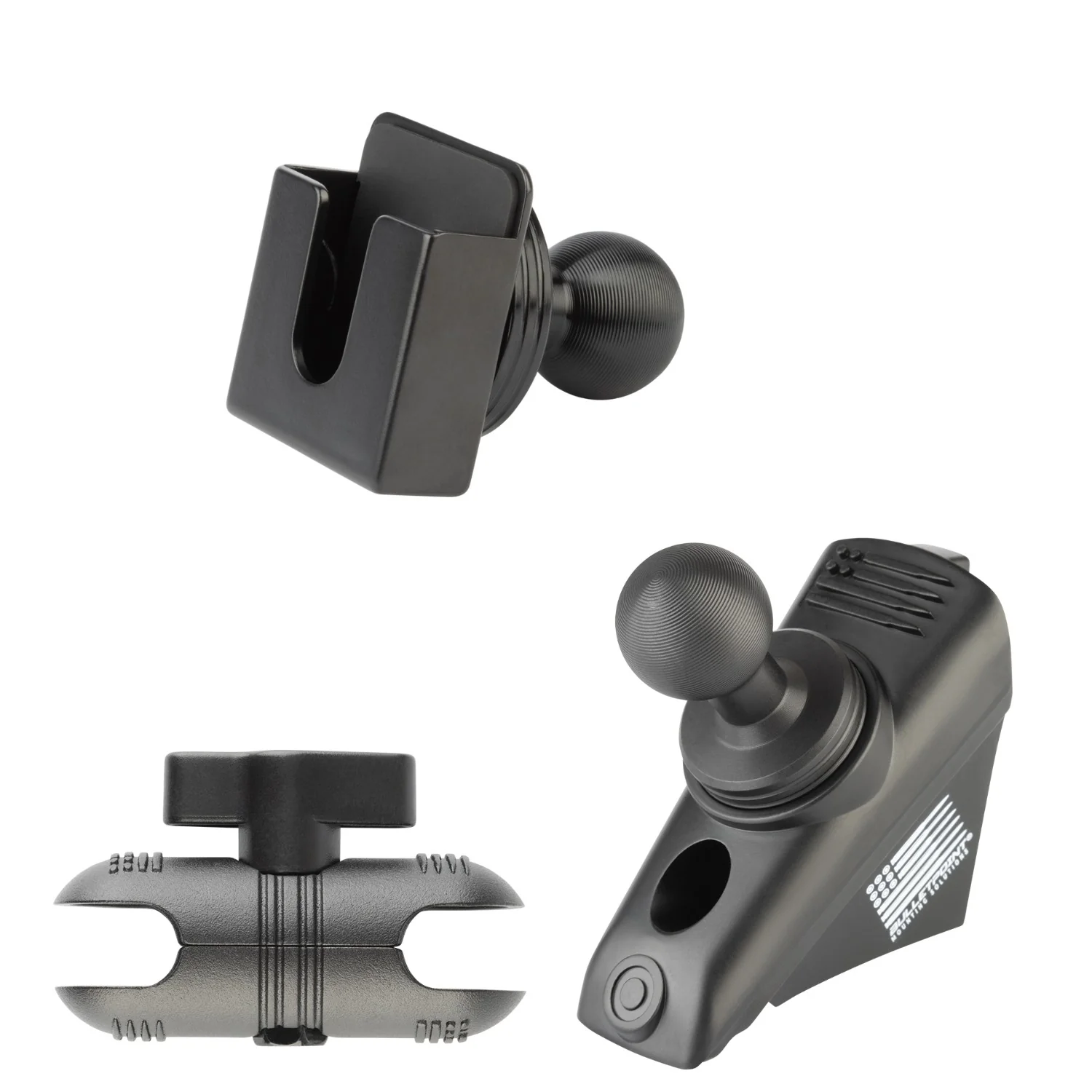 2018-2023 Jeep Wrangler JL + 2020-2023 Jeep Gladiator A-Pillar Grab Bar Mount with 20mm Ball - Image 20