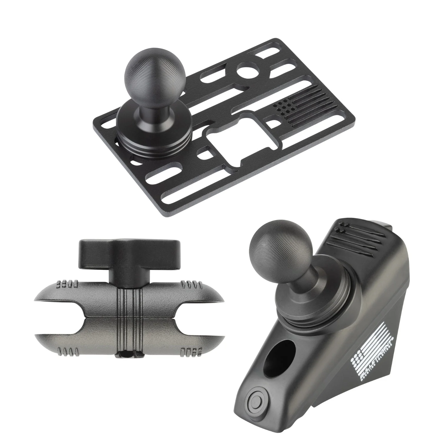 2018-2023 Jeep Wrangler JL + 2020-2023 Jeep Gladiator A-Pillar Grab Bar Mount with 20mm Ball - Image 21