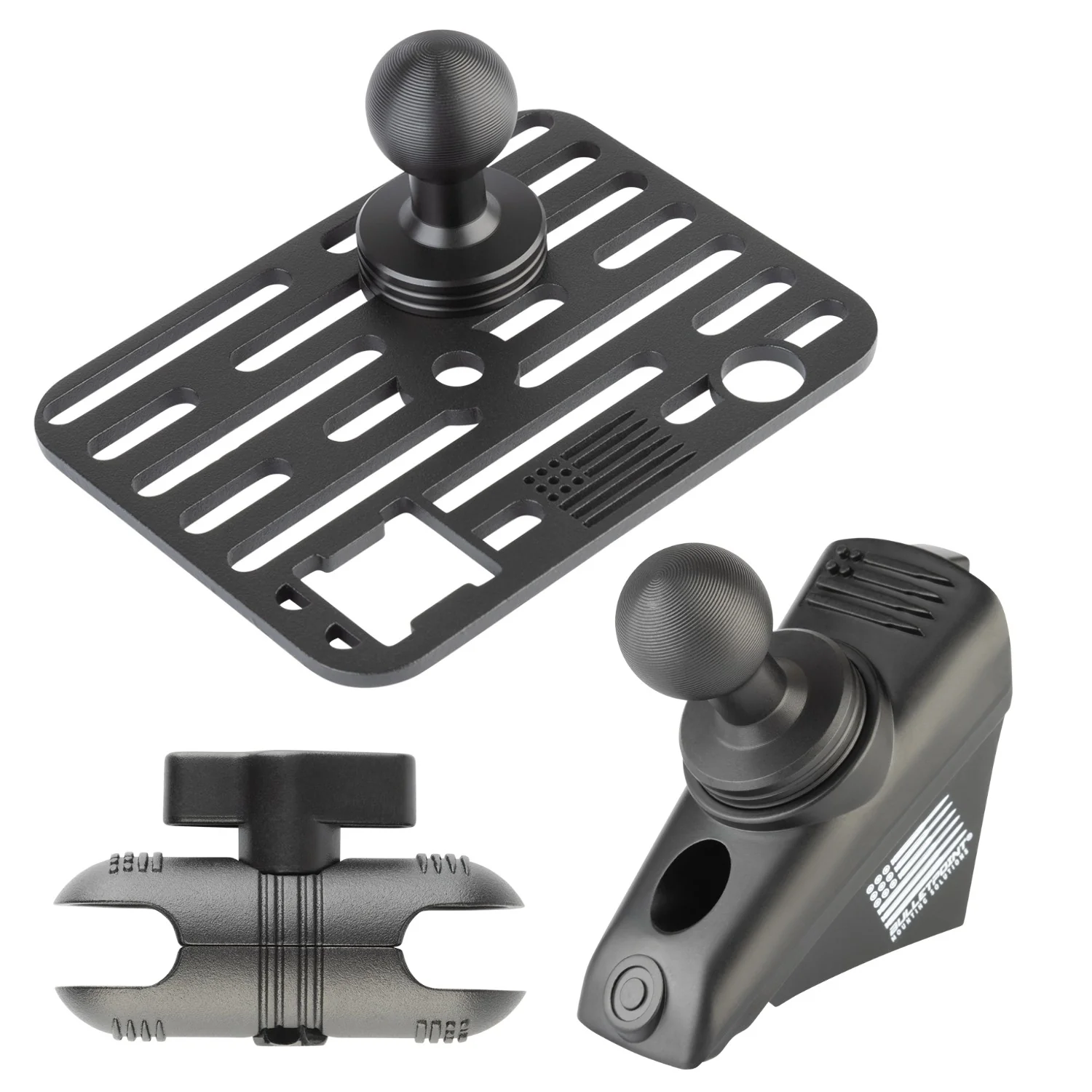 2018-2023 Jeep Wrangler JL + 2020-2023 Jeep Gladiator A-Pillar Grab Bar Mount with 20mm Ball - Image 22