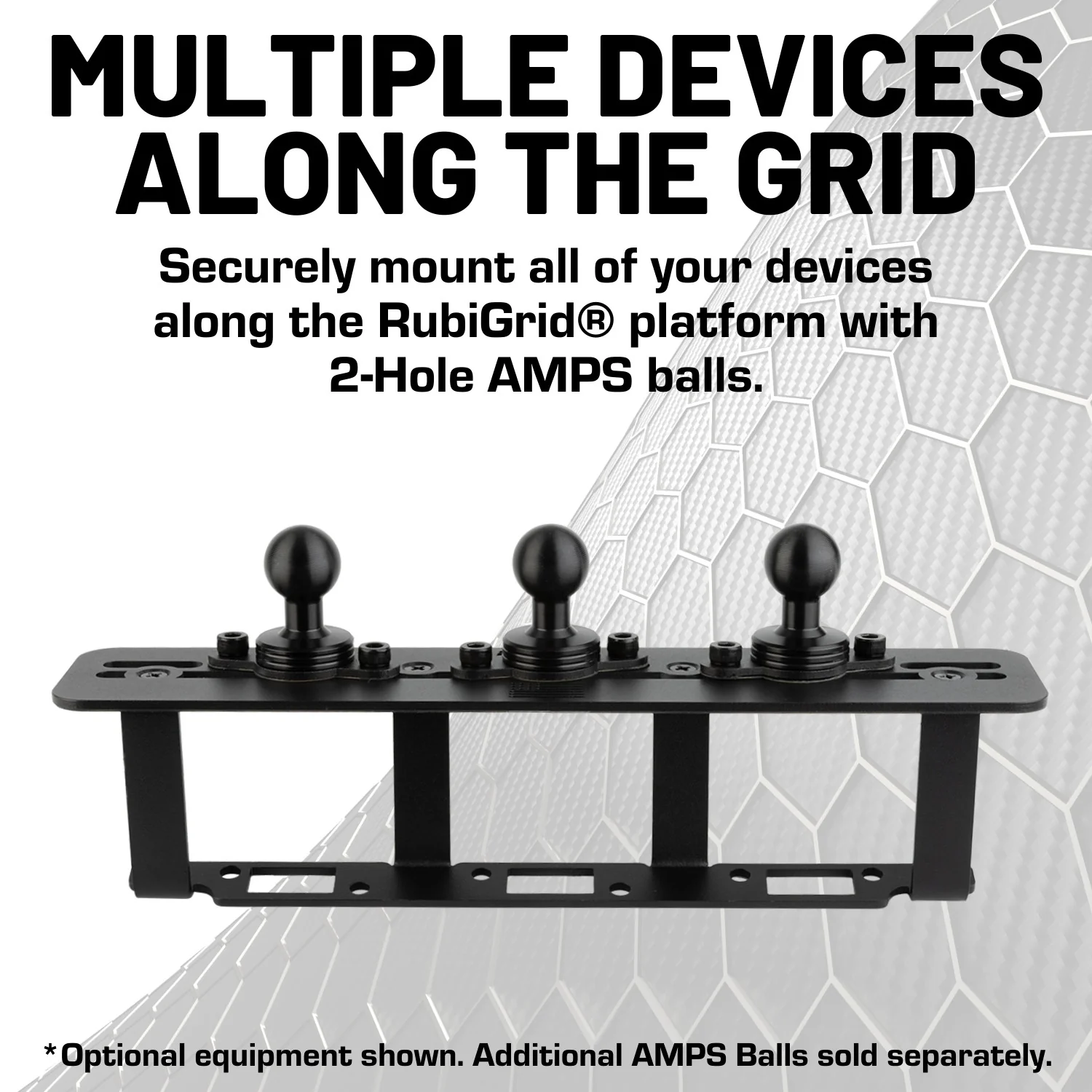2023+ Ford Super Duty RubiGrid® Center Console Mount Phone + Device Holder - Image 3