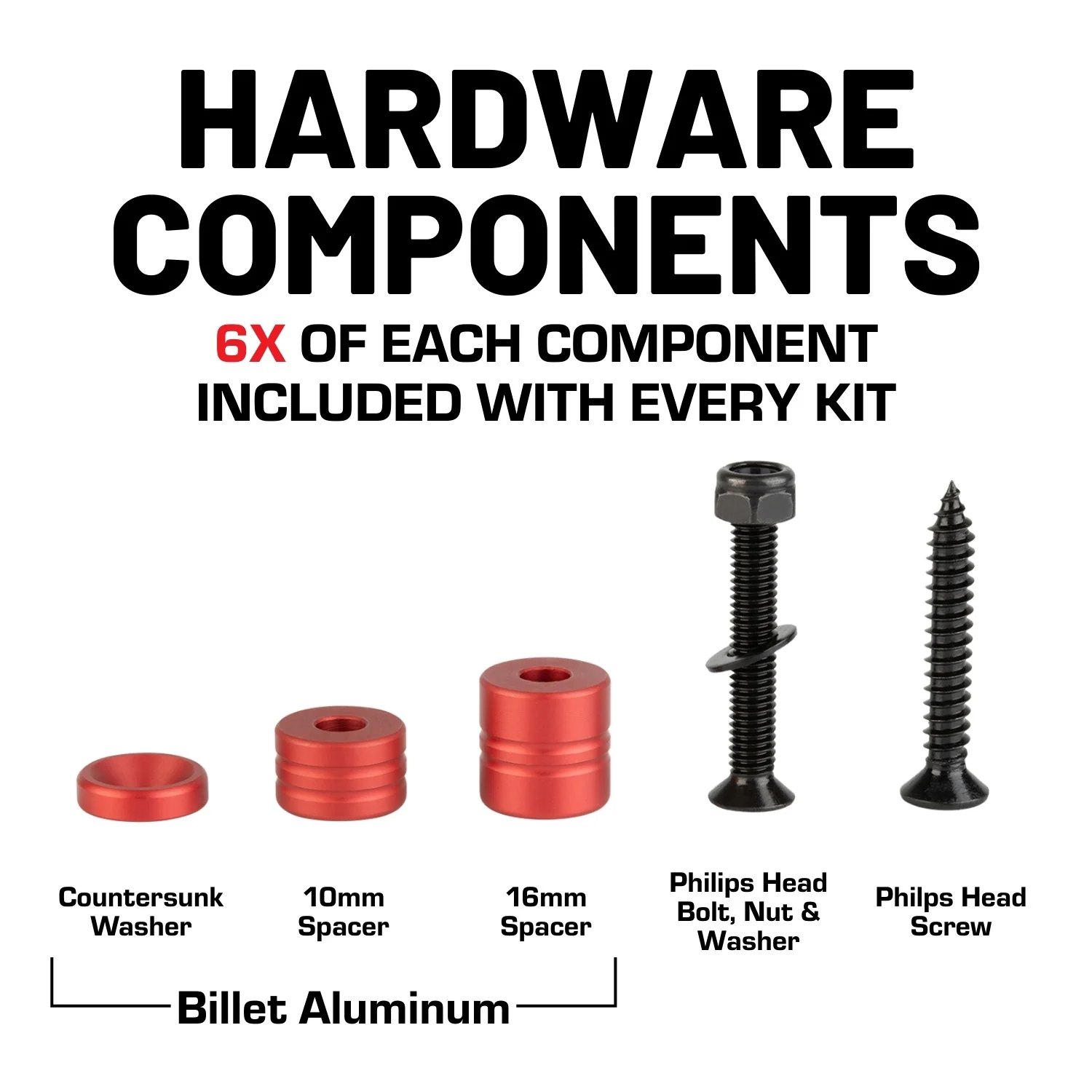 42-Piece Installation Hardware Kit for MOLLE Panels - Various Colors - Image 3