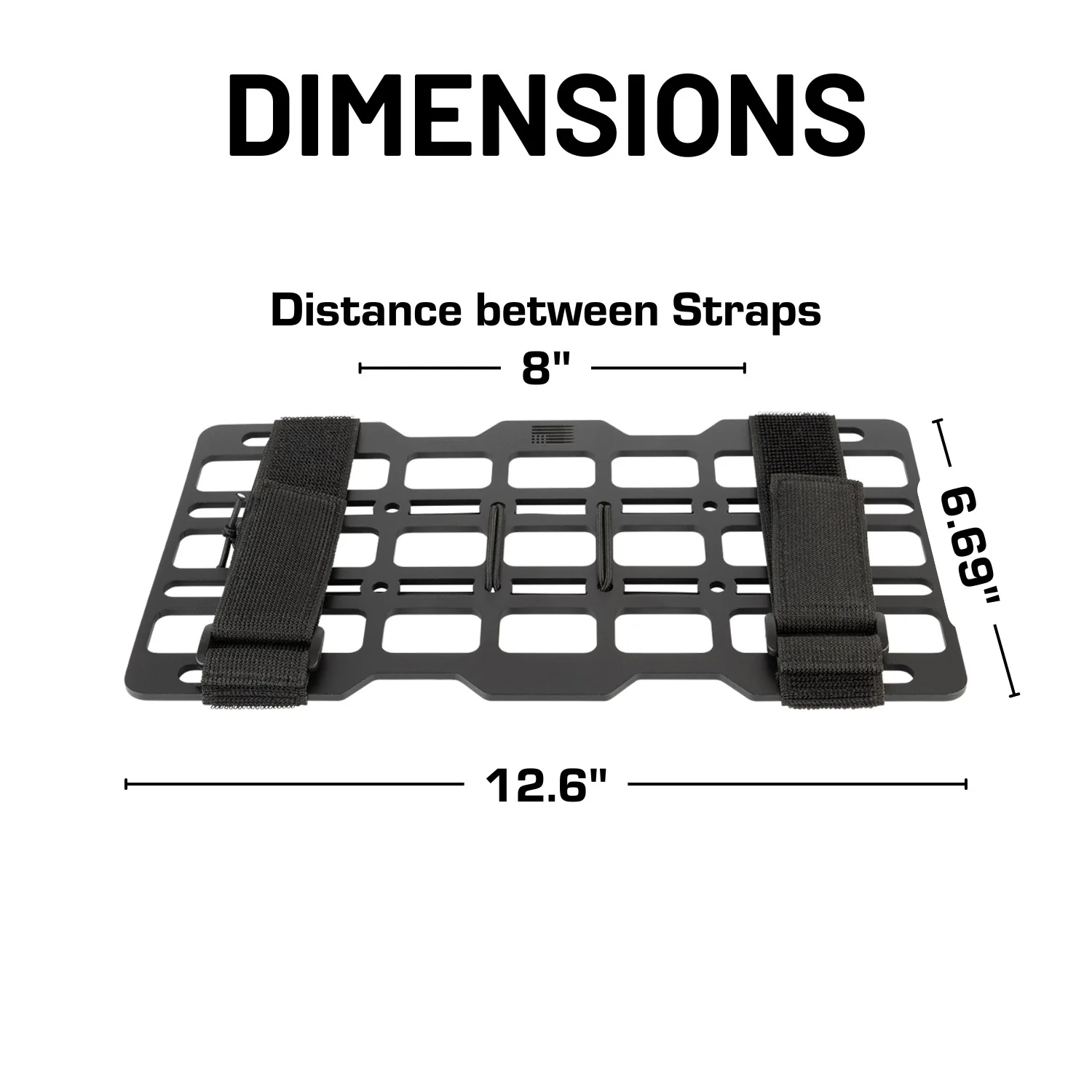 Aluminum Tactical MOLLE Panel Storage Organizer for Sun Visor - Universal Fitment - Image 3