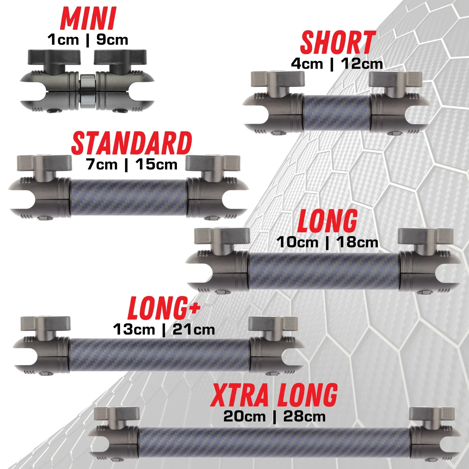 Carbon Fiber/Kevlar Hybrid Mount Arm - Matte Finish - Image 3