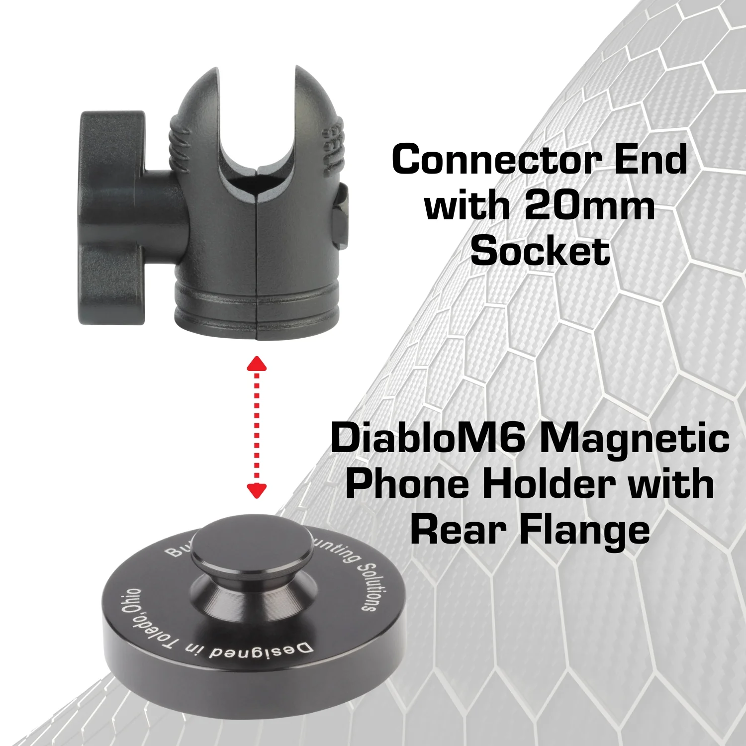 DiabloM6 Magnetic Phone Mount Holder Nubby Edition - Image 3
