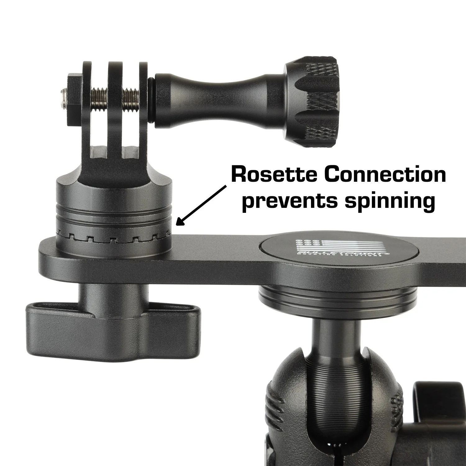 Dual Action Camera GoPro Mount with Integrated 20mm Ball - Image 4