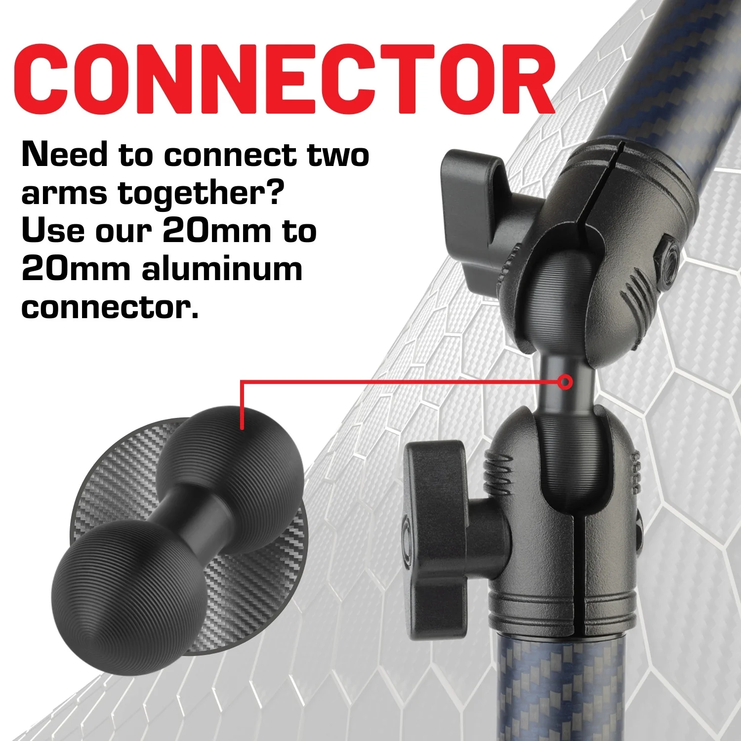 Connectors for Carbon Fiber/Kevlar Arms and Third Party Devices - Image 3