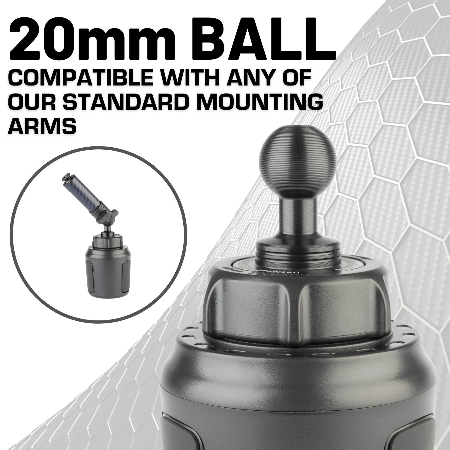 Tablet Holder with Articulating Mounting Arm + Cup Holder Mount - Image 4