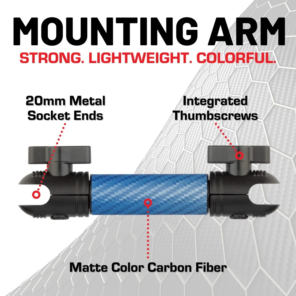 Matte Color Carbon Fiber Mounting Arms - Image 4