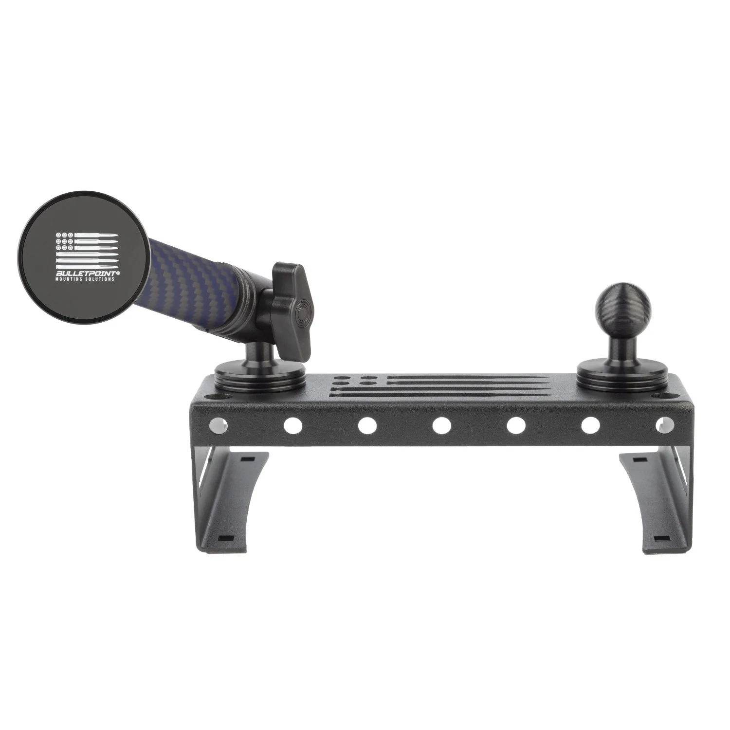 Metal Series 2015-2020 Ford F150 & 2017-2022 F250/F350/450 and 2018-2021 Ford Expedition - Dual 20mm Ball Dash Phone Mount (13th Generation) - Image 4