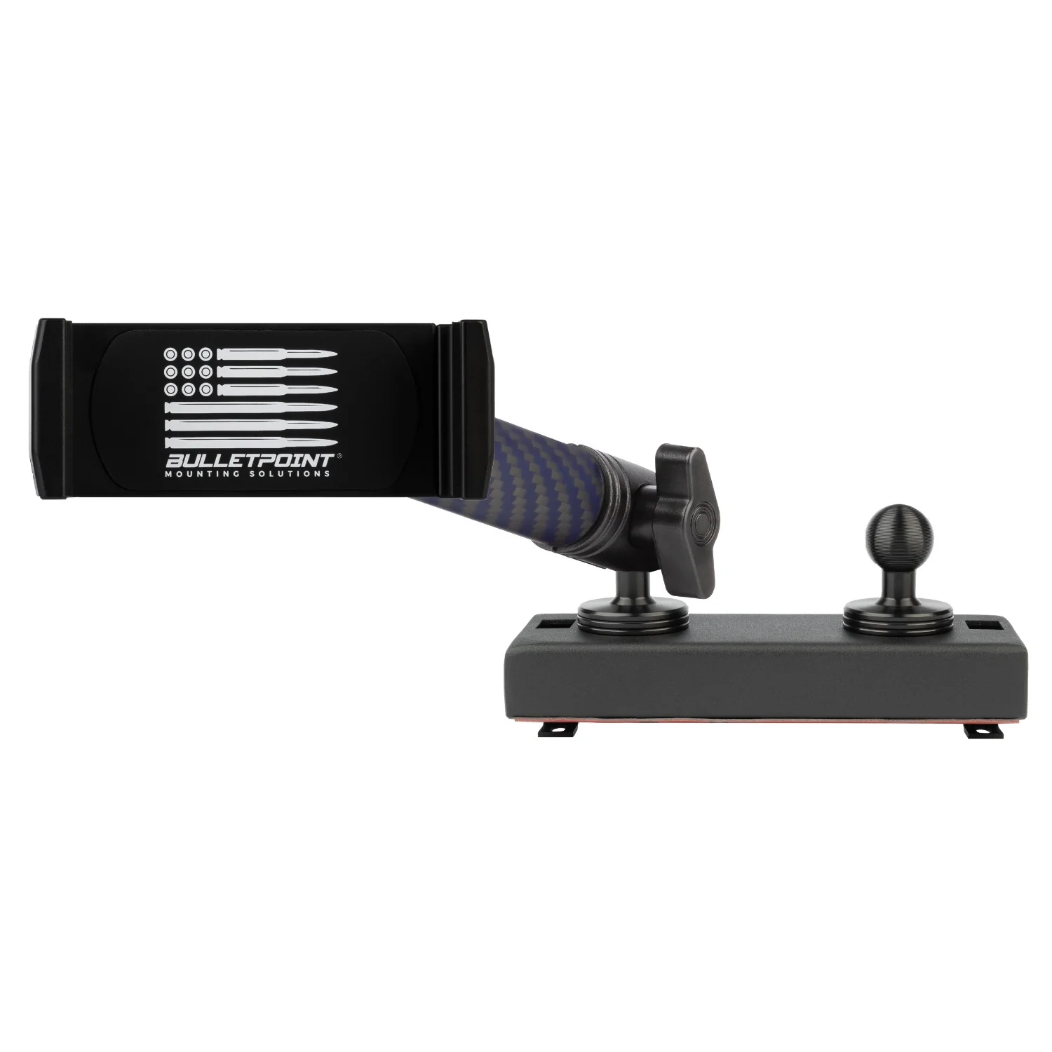 2019+ RAM Truck Dual 20mm Ball Metal Dash Mount with Single Phone Holder - Image 4