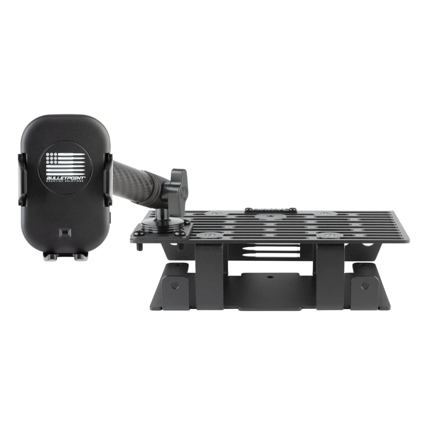 RubiGrid® 2015-2020 Ford F-150 + 2017-2022 F250/F350/450 + 2018-2021 Ford Expedition Dash Mount Phone + Device Holder with Black Arms - Image 20