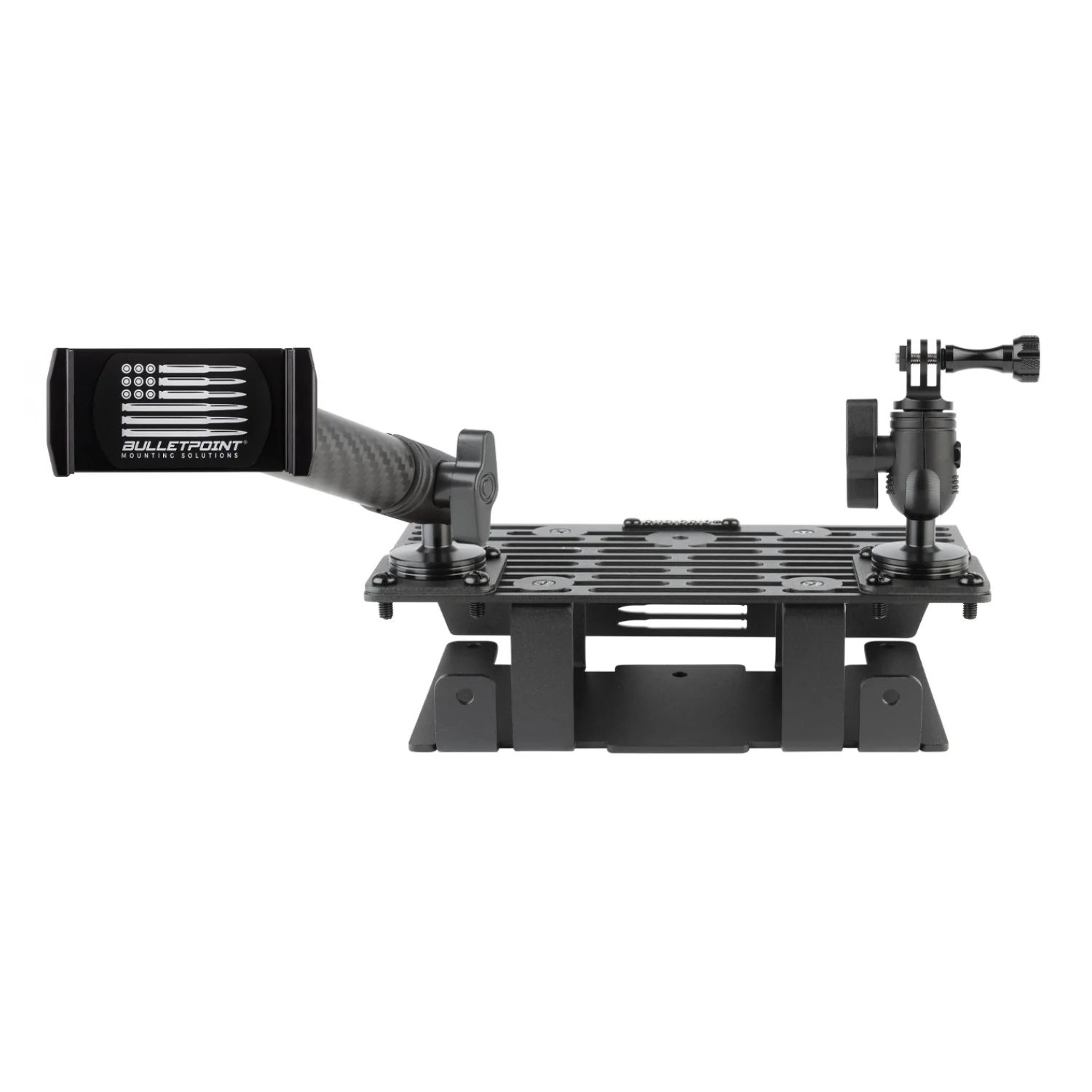 RubiGrid® 2015-2020 Ford F-150 + 2017-2022 F250/F350/450 + 2018-2021 Ford Expedition Dash Mount Phone + Device Holder with Black Arms - Image 6