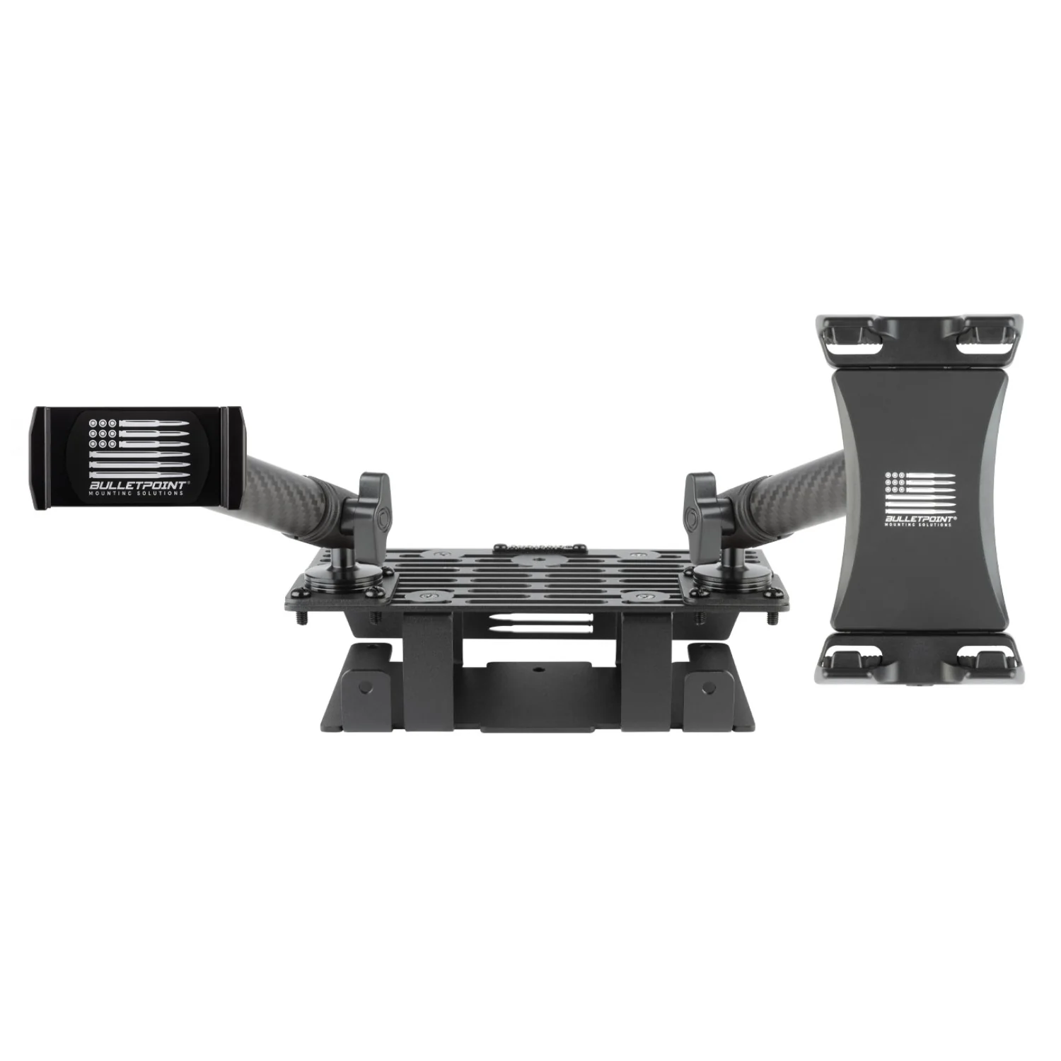 RubiGrid® 2015-2020 Ford F-150 + 2017-2022 F250/F350/450 + 2018-2021 Ford Expedition Dash Mount Phone + Device Holder with Black Arms - Image 9