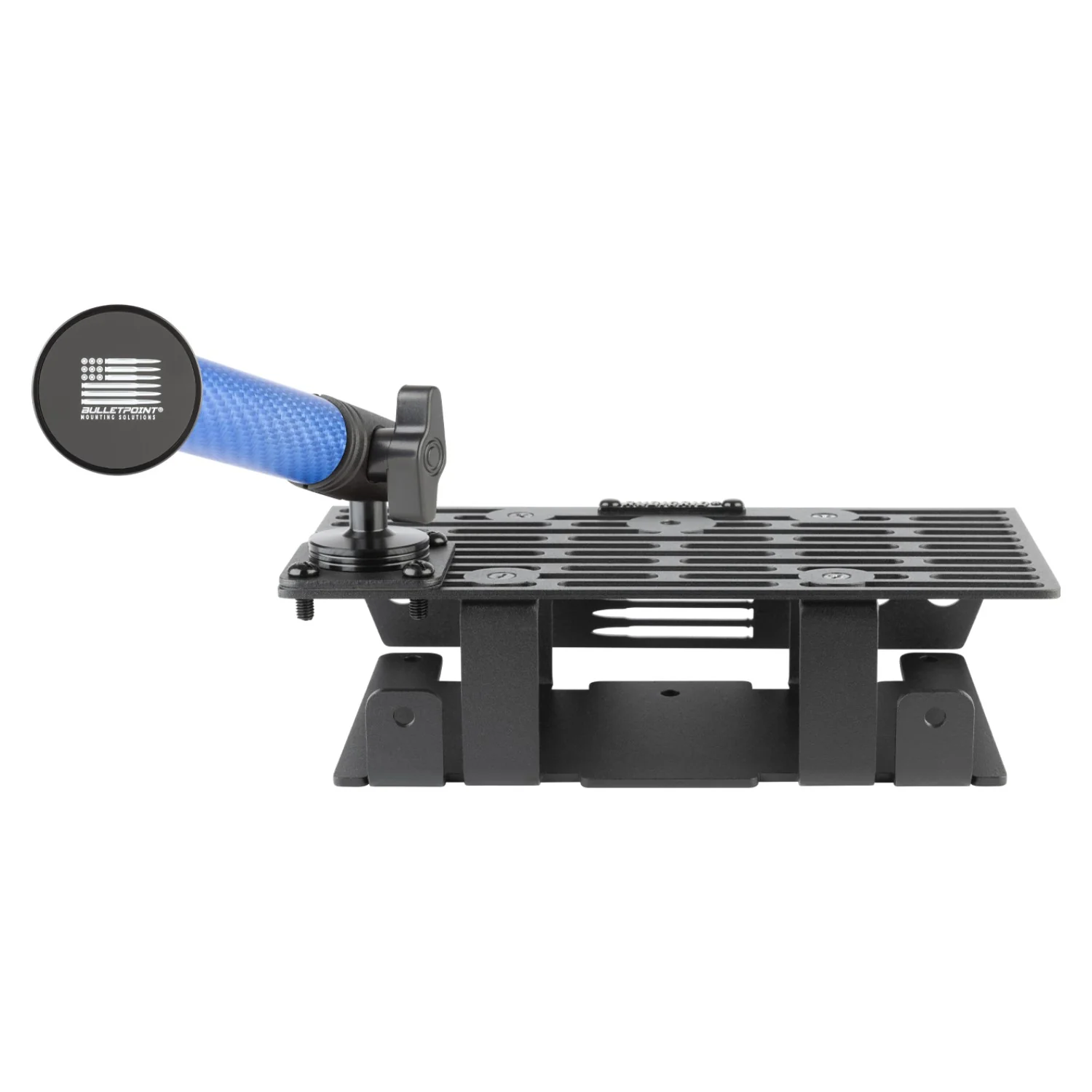 RubiGrid® 2015-2020 Ford F-150 + 2017-2022 F250/F350/450 + 2018-2021 Ford Expedition Dash Mount Phone + Device Holder with Blue Arms - Image 13