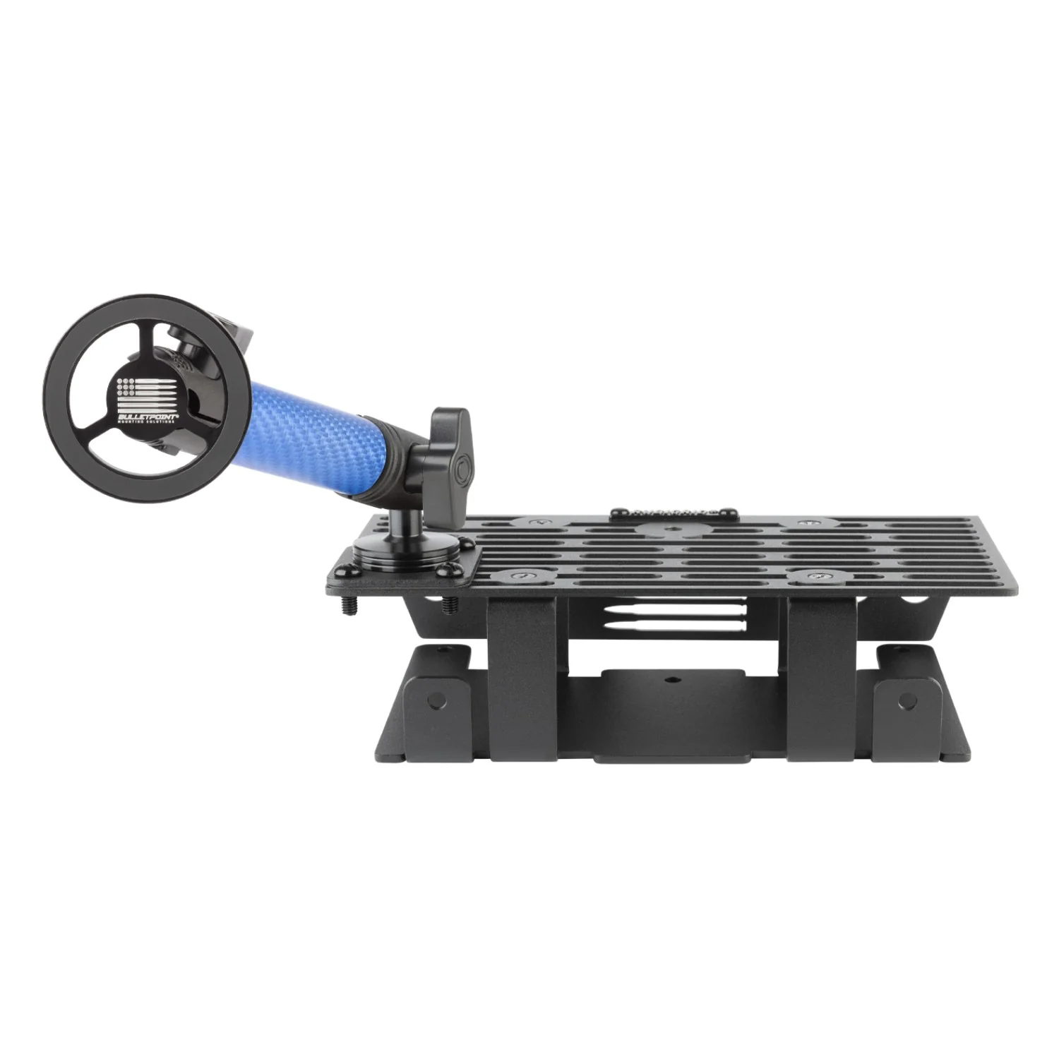 RubiGrid® 2015-2020 Ford F-150 + 2017-2022 F250/F350/450 + 2018-2021 Ford Expedition Dash Mount Phone + Device Holder with Blue Arms - Image 16