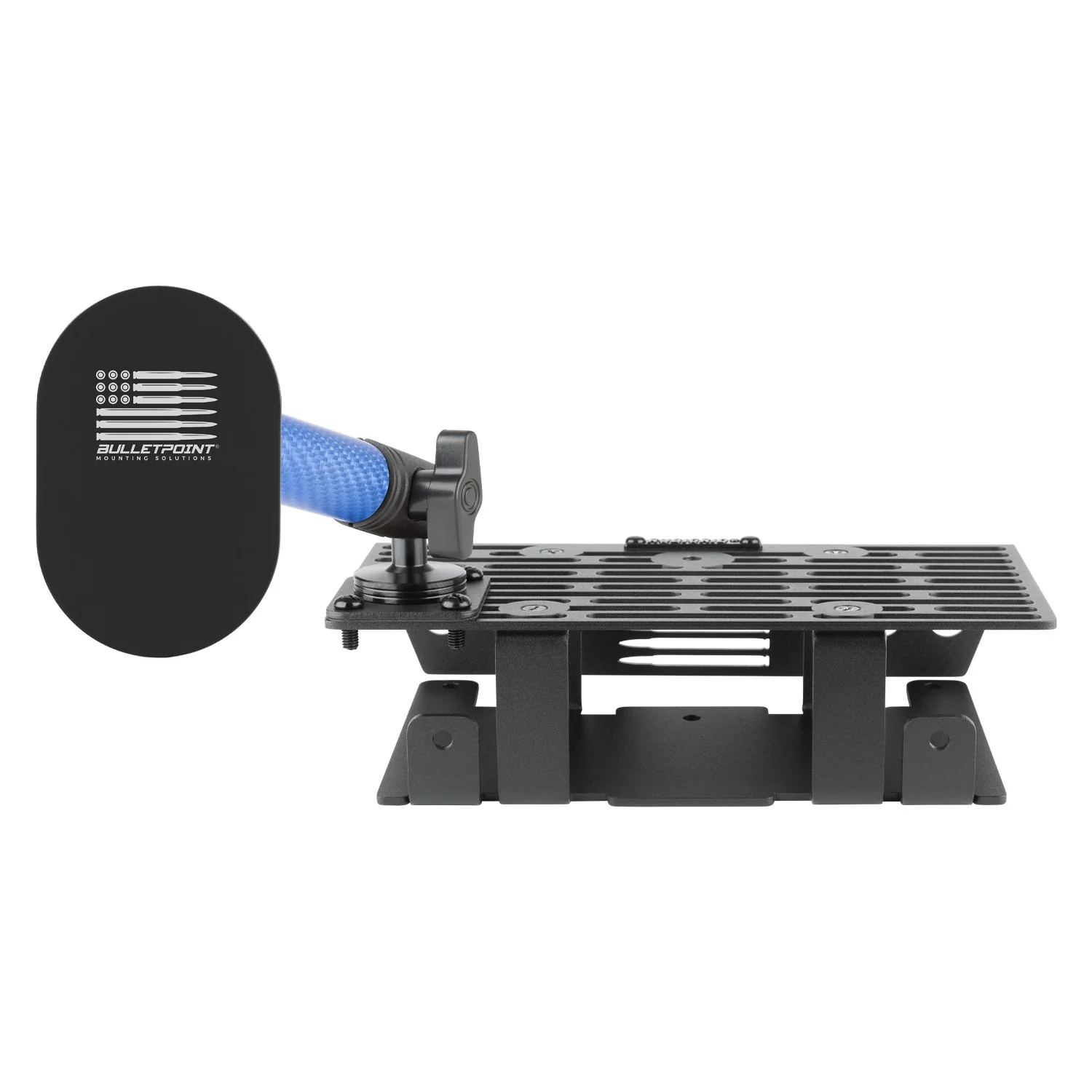 RubiGrid® 2015-2020 Ford F-150 + 2017-2022 F250/F350/450 + 2018-2021 Ford Expedition Dash Mount Phone + Device Holder with Blue Arms - Image 17