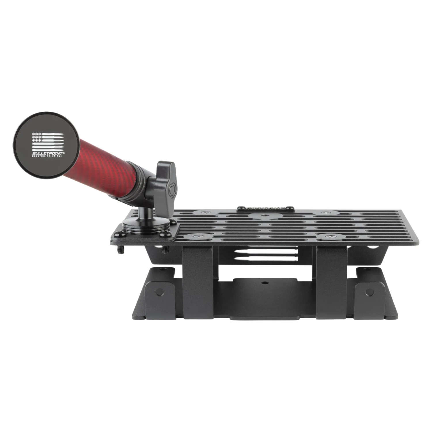 RubiGrid® 2015-2020 Ford F-150 + 2017-2022 F250/F350/450 + 2018-2021 Ford Expedition Dash Mount Phone + Device Holder with Red Arms - Image 17