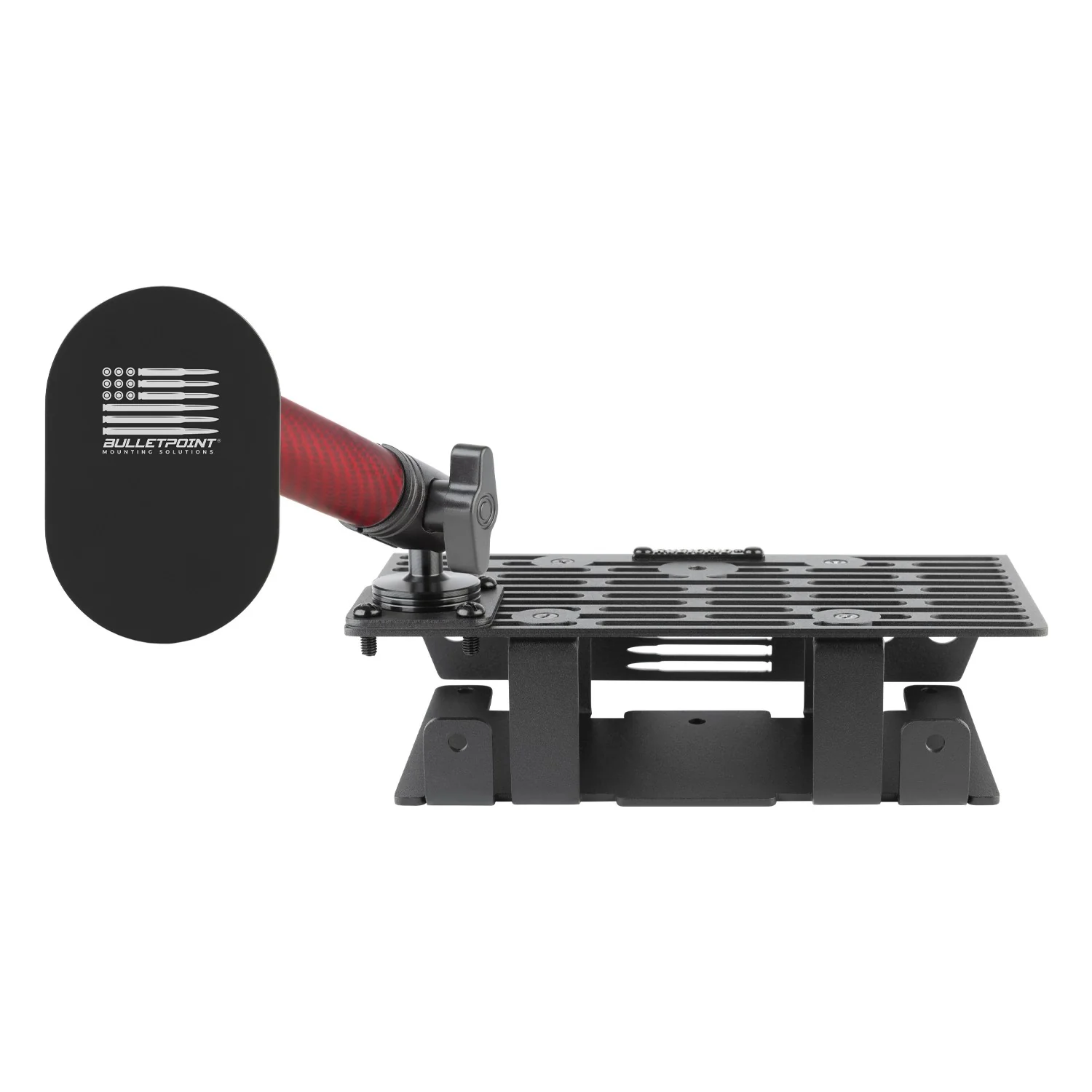 RubiGrid® 2015-2020 Ford F-150 + 2017-2022 F250/F350/450 + 2018-2021 Ford Expedition Dash Mount Phone + Device Holder with Red Arms - Image 20