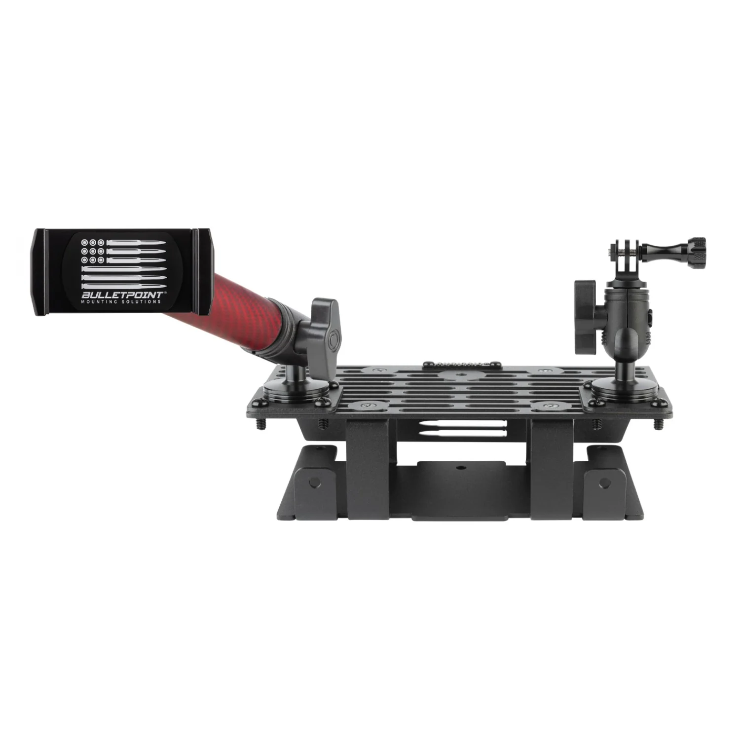 RubiGrid® 2015-2020 Ford F-150 + 2017-2022 F250/F350/450 + 2018-2021 Ford Expedition Dash Mount Phone + Device Holder with Red Arms - Image 6