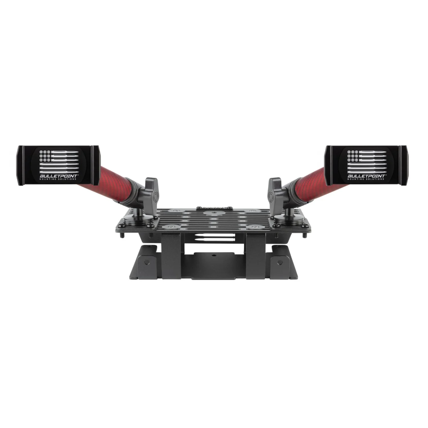 RubiGrid® 2015-2020 Ford F-150 + 2017-2022 F250/F350/450 + 2018-2021 Ford Expedition Dash Mount Phone + Device Holder with Red Arms - Image 8