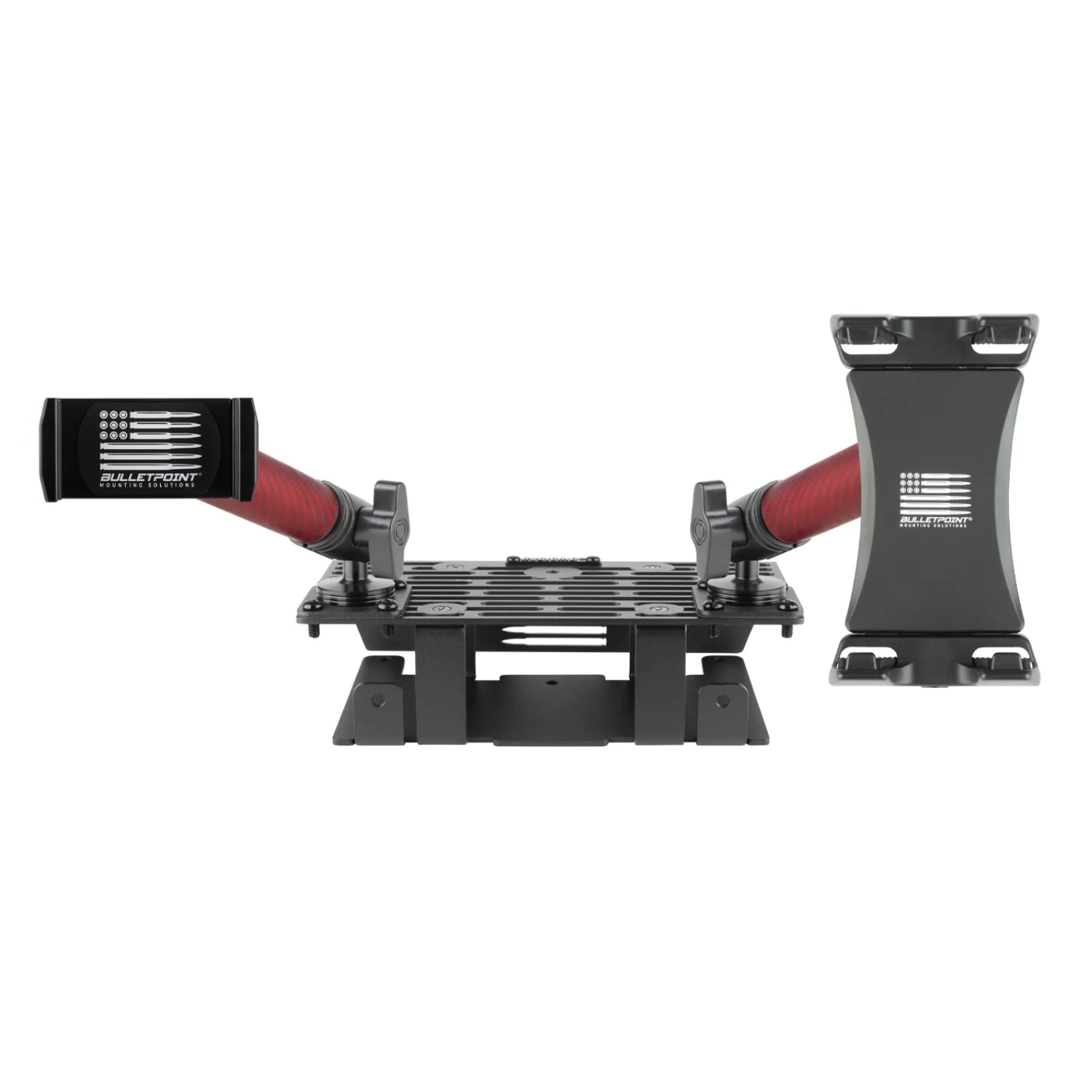 RubiGrid® 2015-2020 Ford F-150 + 2017-2022 F250/F350/450 + 2018-2021 Ford Expedition Dash Mount Phone + Device Holder with Red Arms - Image 9