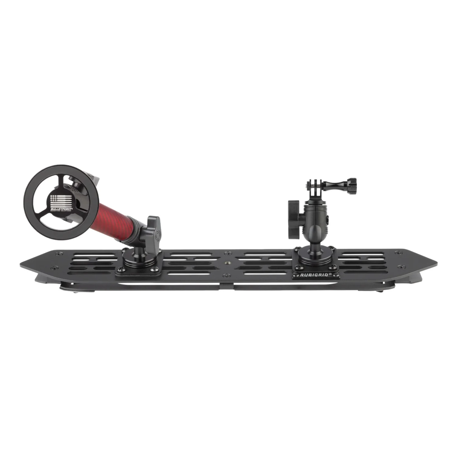 RubiGrid® 2018-2023 Jeep Wrangler JL & 2020-2023 Jeep Gladiator Multi-Device Platform Dash Mount with Red Arms - Image 14