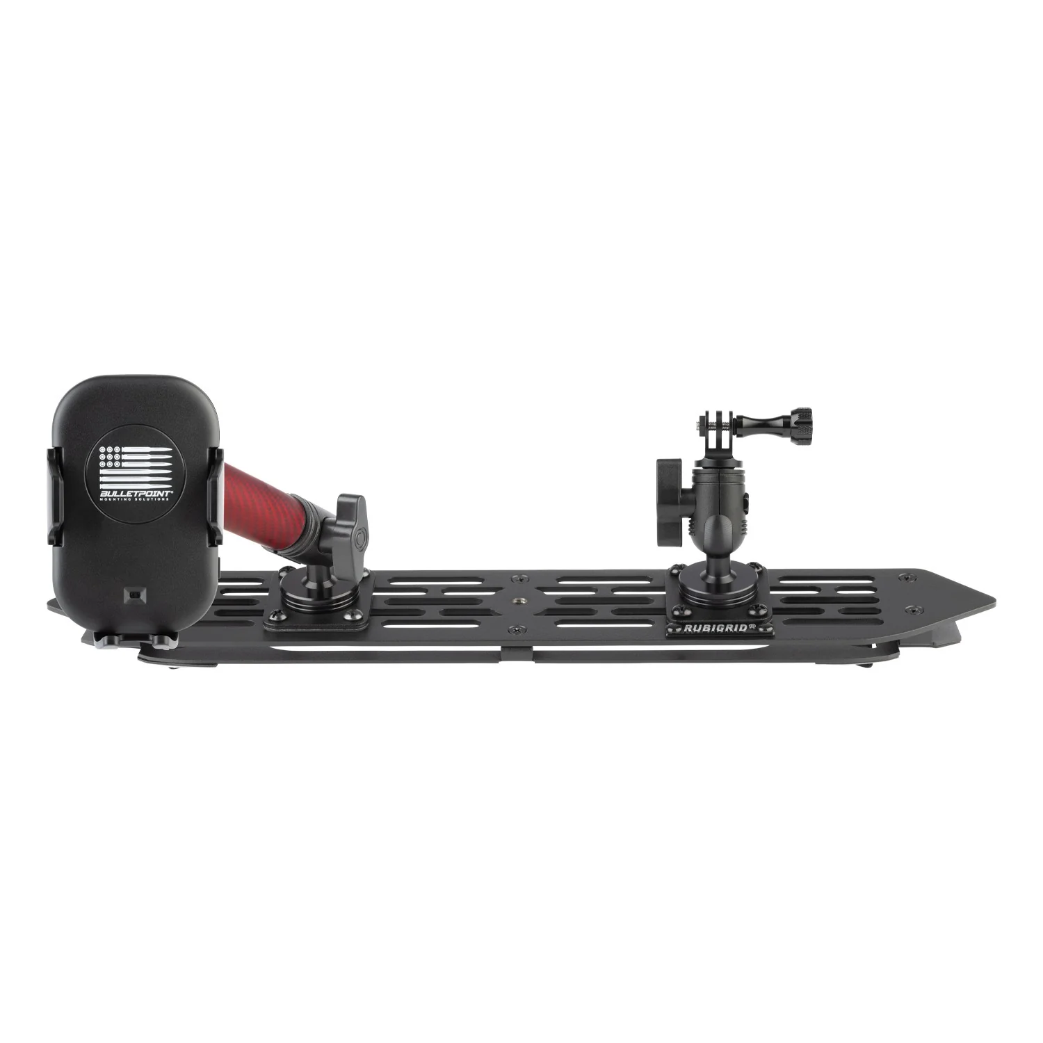 RubiGrid® 2018-2023 Jeep Wrangler JL & 2020-2023 Jeep Gladiator Multi-Device Platform Dash Mount with Red Arms - Image 16