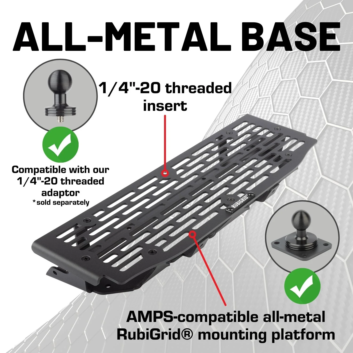 RubiGrid® 2021-2026 Ford F-150 & Raptor Phone Holder Multi-Device Dash Mount - Image 3