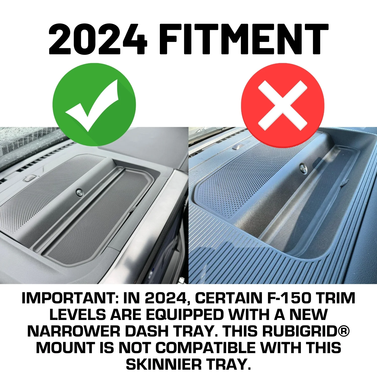 RubiGrid® 2021-2026 Ford F-150 & Raptor Phone Holder Multi-Device Dash Mount - Image 5