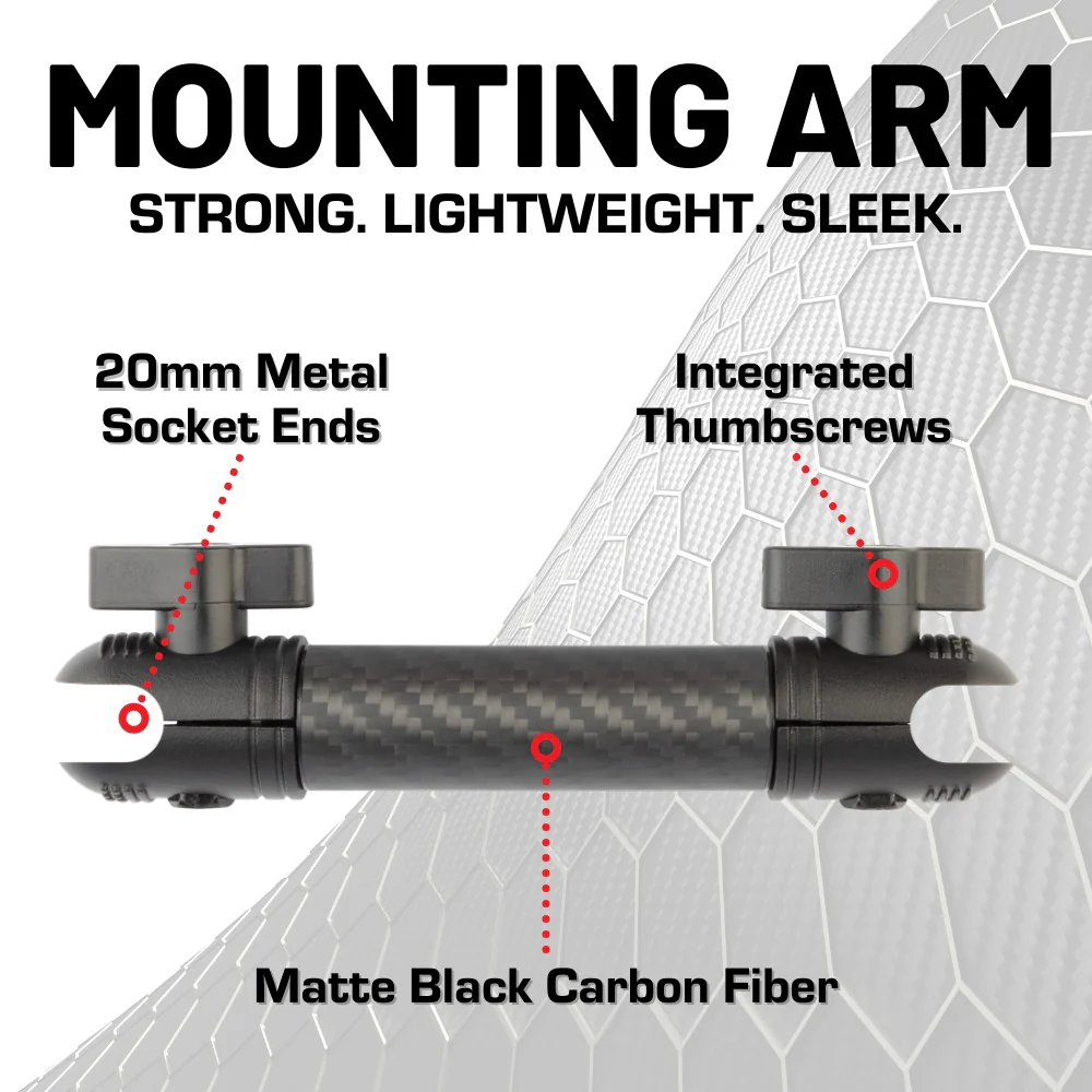 RubiGrid® V2 2019+ RAM Truck 1500/2500/3500/4500/5500 + TRX Dash Mount with Black Arms - Image 9