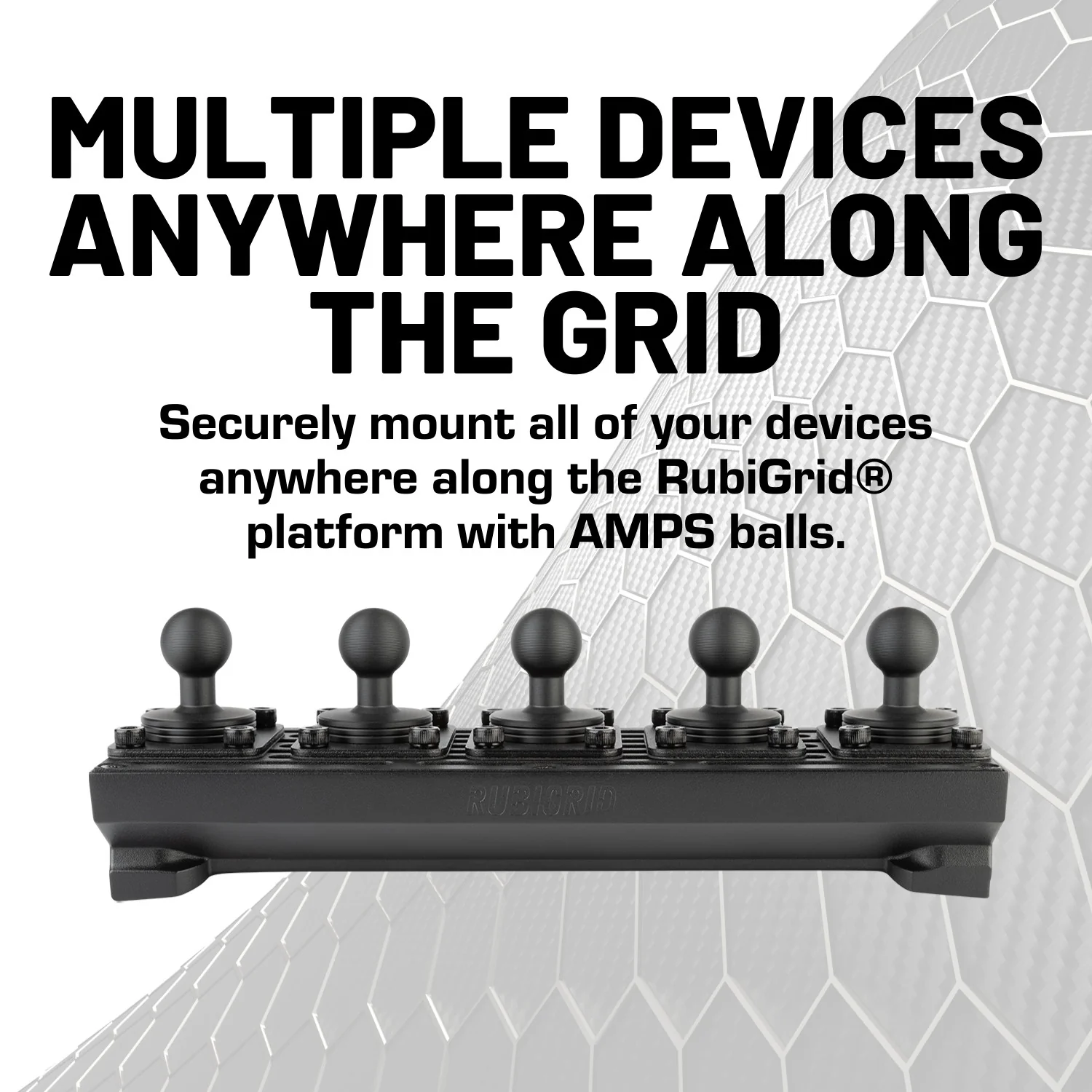 RubiGrid® 2024+ Toyota Tacoma Dash Mount Phone + Device Holder - Image 4