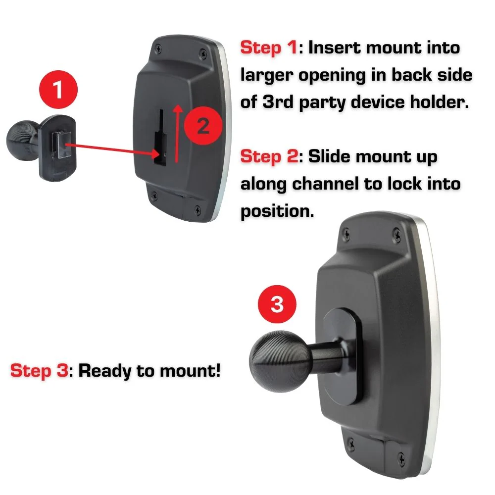 T-Tab Single Slot Mount Adapter with 20mm Ball - Image 3
