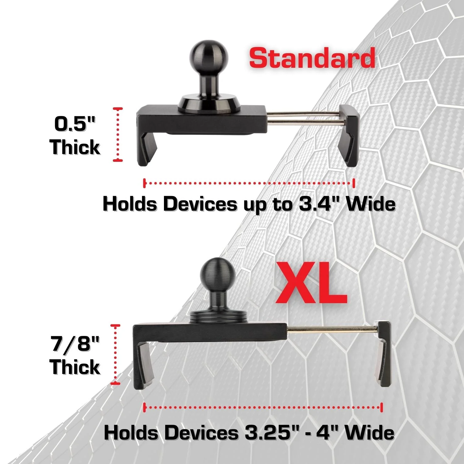 2018-2023 Jeep Wrangler JL + 2020-2023 Jeep Gladiator Single Ball Passenger Side Phone Mount - Image 6