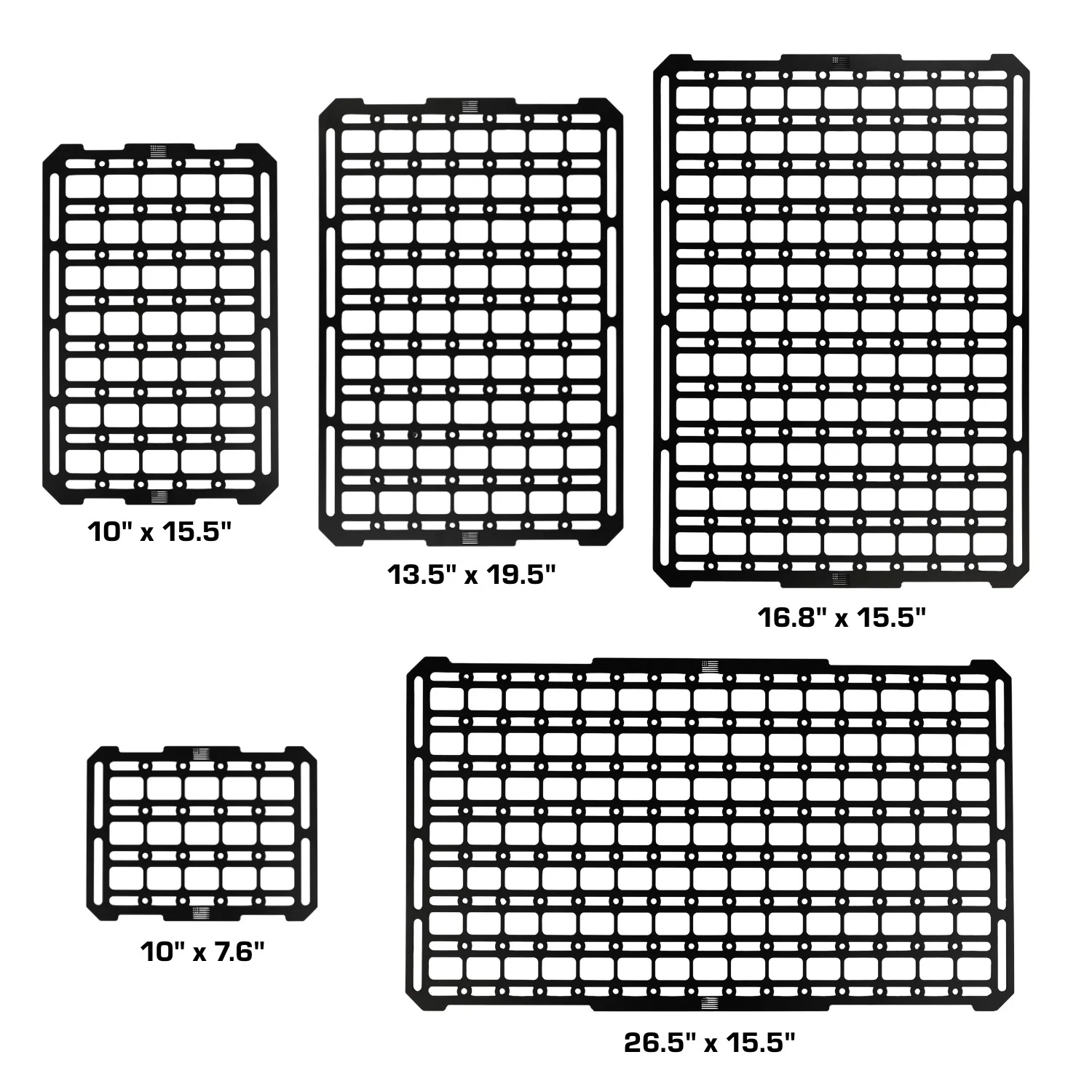 Universal Stainless Steel MOLLE Panels for Gear Storage - Various Sizes - Image 3